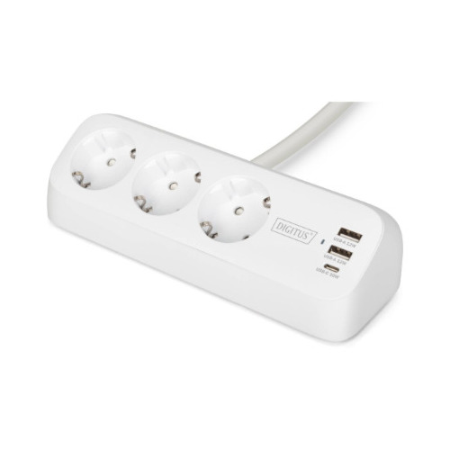 Digitus 3-way office socket strip with
