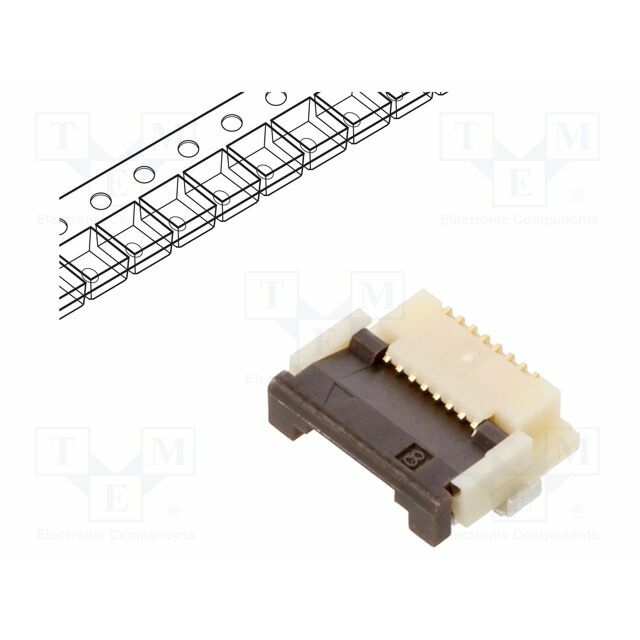 HIROSE Connector: FFC/FPC; gold-plated; SMT; 500mA