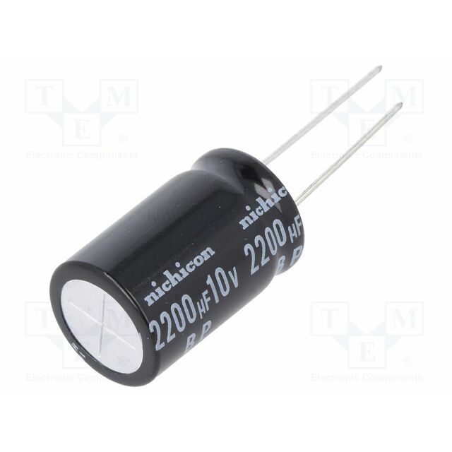 NICHICON Capacitor: electrolytic; bipolar; THT; 2200uF