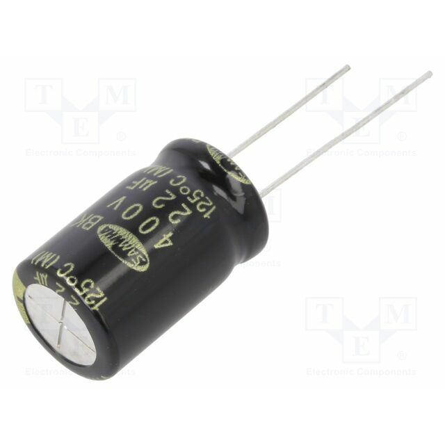 SAMWHA Capacitor: electrolytic; THT; 22uF; 400VDC