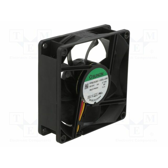 SUNON Fan: DC; 80x80x25mm; axial; 24VDC