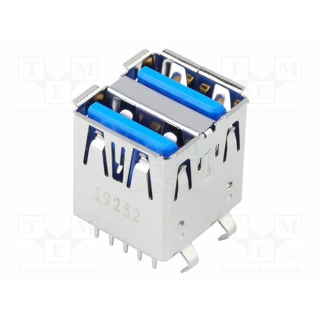 MOLEX Connector: USB A; socket; on