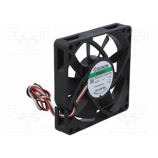 SUNON Fan: DC; 80x80x15mm; axial; 24VDC