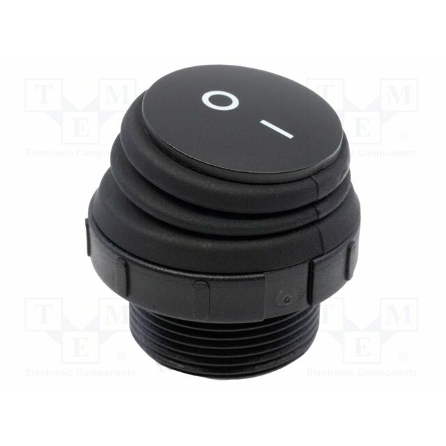 E-SWITCH ROCKER; SPST; Pos: 2; OFF-ON