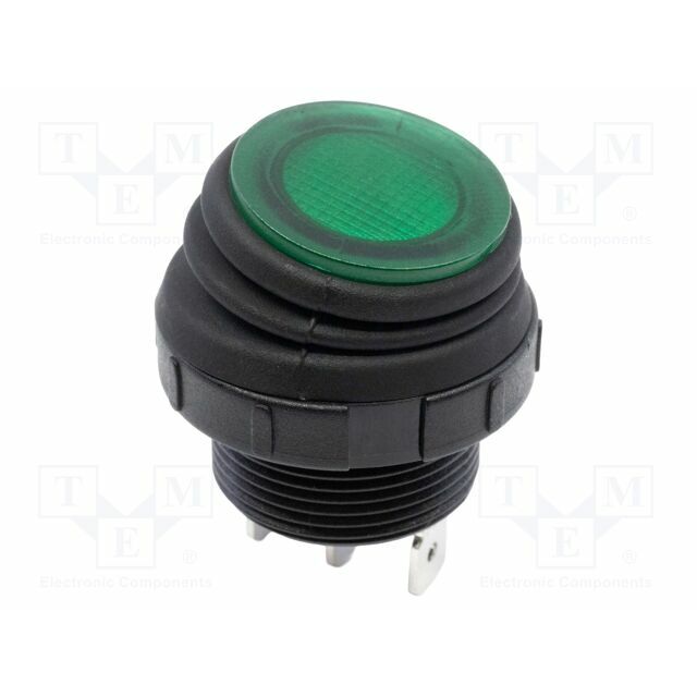 E-SWITCH ROCKER; SPST; Pos: 2; OFF-ON