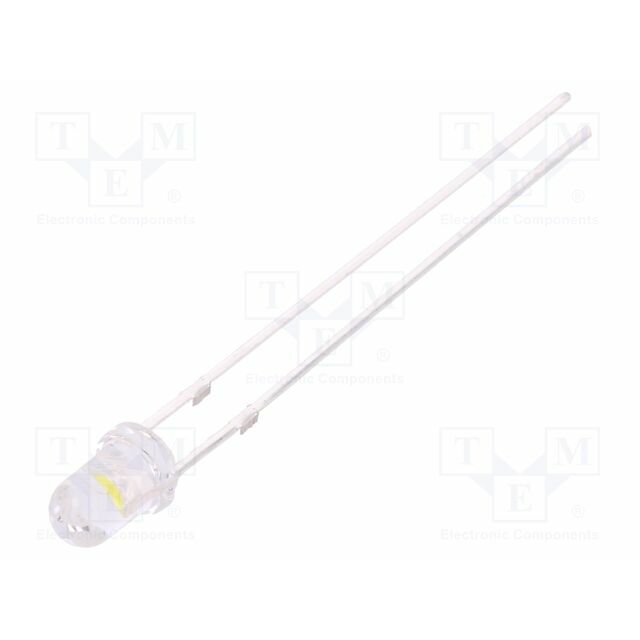 OPTOSUPPLY LED; yellow (fluorescent yellow-green); 3mm