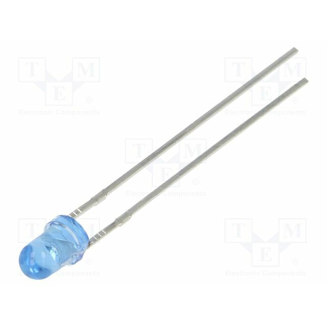 OPTOSUPPLY LED; blue; 3mm; 1560mcd; 30°