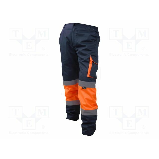 VIZWELL Dungarees; Size: S; orange-navy blue