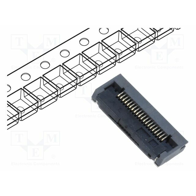 HIROSE Connector: FFC/FPC; gold-plated; SMT; 500mA