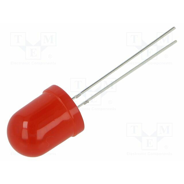 OPTOSUPPLY LED; red; 10mm; blinking; 330mcd
