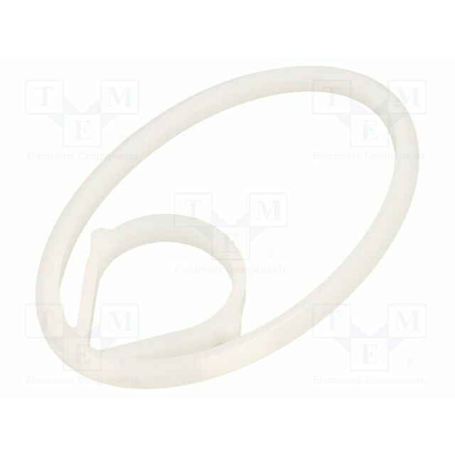 Snap handle; white; Cable P-clips |