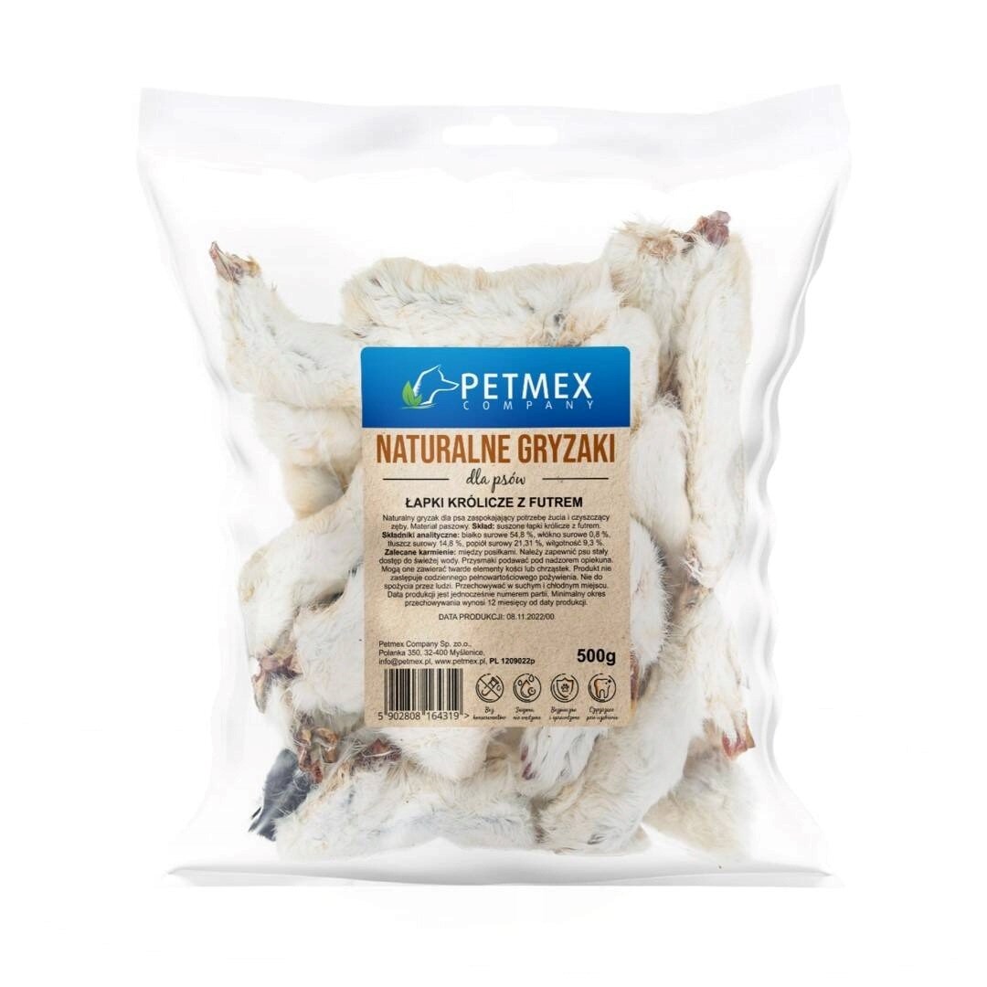 PETMEX Rabbit paws with fur Mono