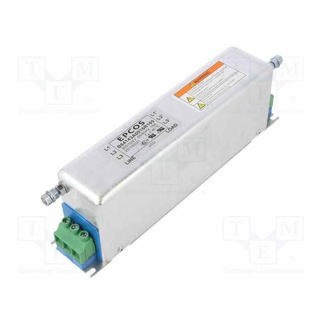 TDK Filter: anti-interference; three-phase; 520VAC; Ioper
