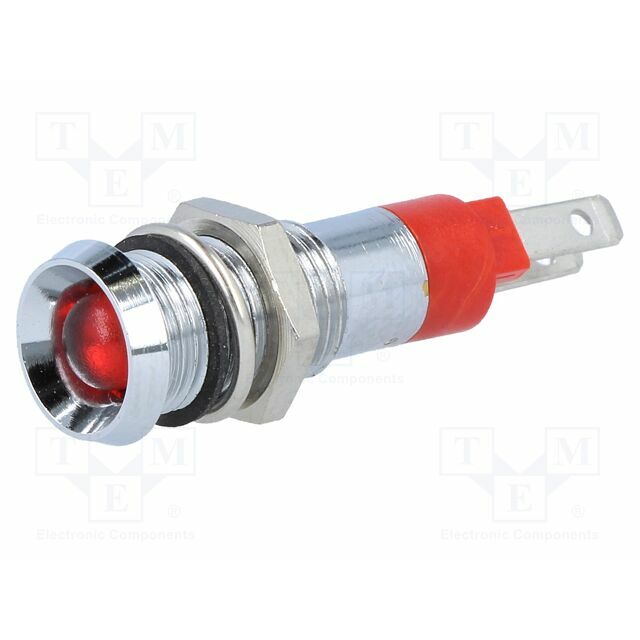 SIGNAL-CONSTRUCT Indicator: LED; recessed; red; 24÷28VDC
