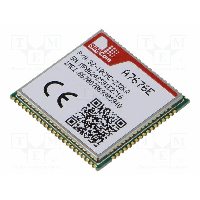 SIMCOM Module: LTE; Down: 10Mbps; Up: