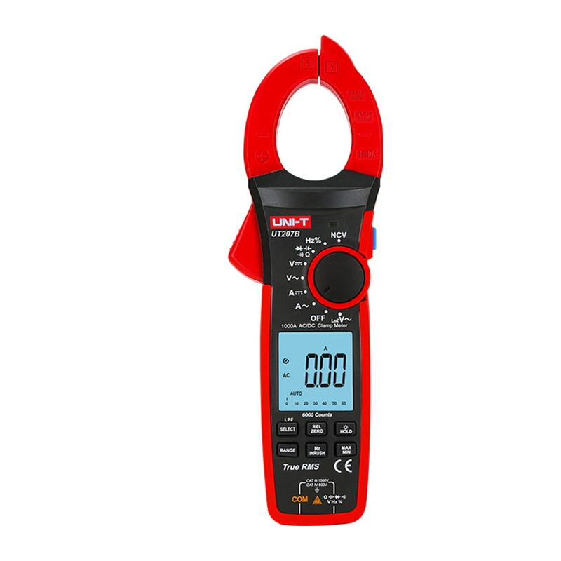 Digitālais klempju mērītājs , DC/AC spriegums: 1000V