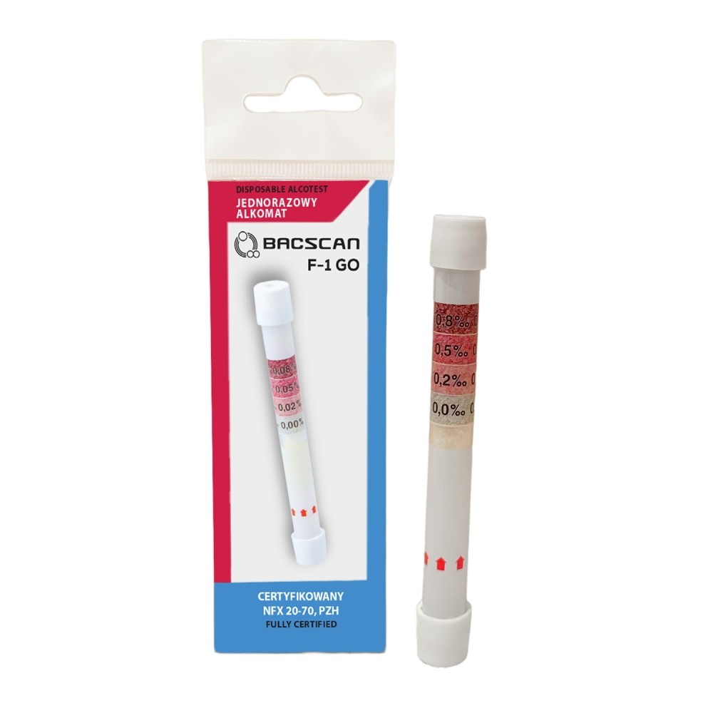 Disposable breathalyzer BACscan chemical | AL-BCS-F1-GO