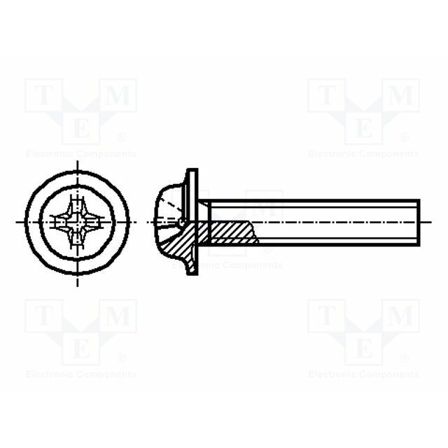BOSSARD Screw; M2,5; M2.5x10