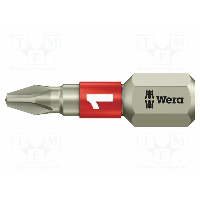 Screwdriver bit; Phillips; PH1; 1/4"; Overall