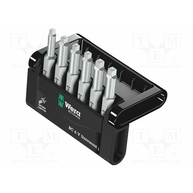 Tools set: screwdriver bits; plastic box