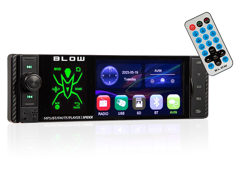 Radio BLOW SPIDER 4" RDS RGB