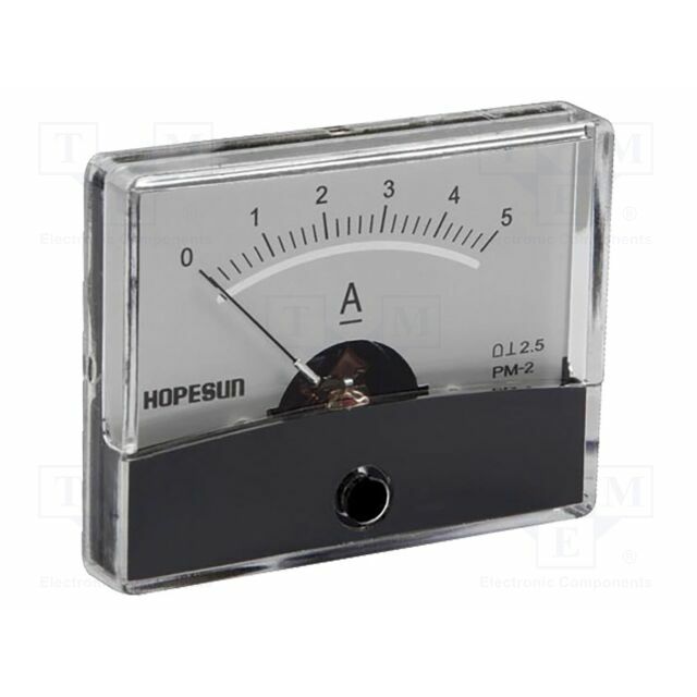VELLEMAN Ammeter; on panel; I DC: