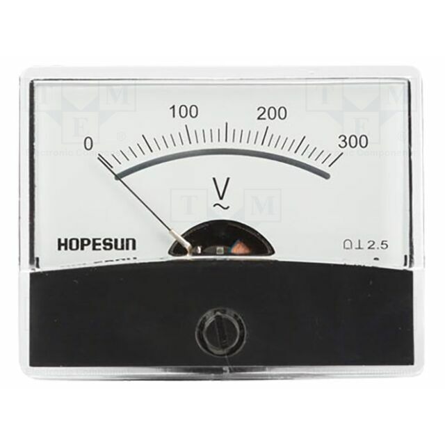 VELLEMAN Voltmeter; on panel; 0÷300V; Class:
