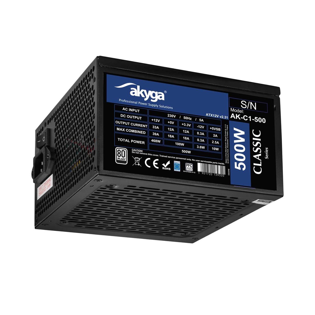AKYGA ATX Power Supply 500W AK-C1-500