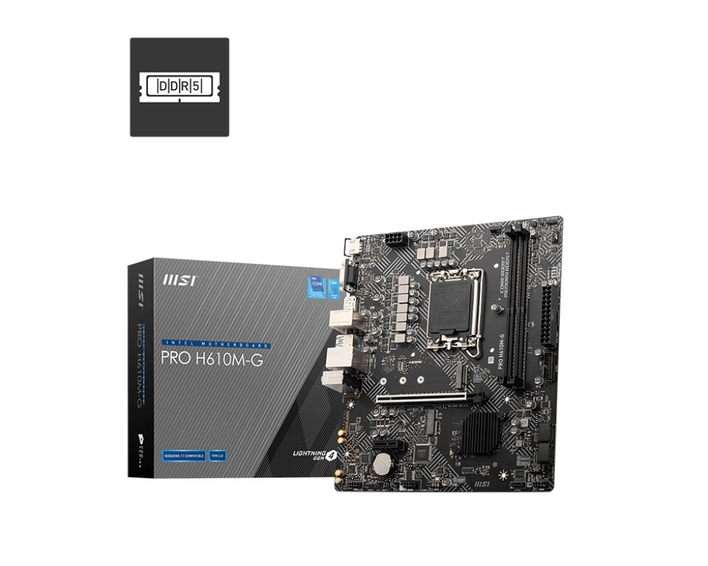 Mātesplate MSI PRO H610M-G — Intel
