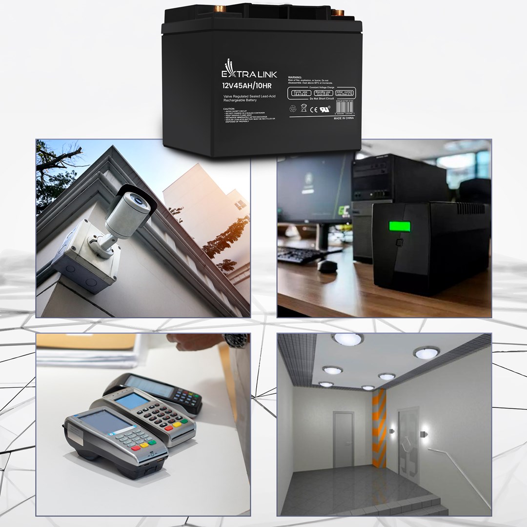 Extralink Accumulator AGM 12V 45AH Sealed