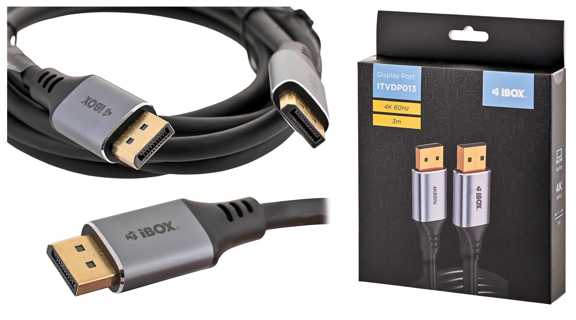 IBOX Display 4K 60Hz cable 3m