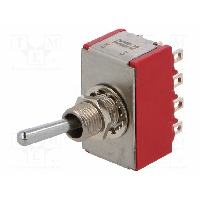 C&K Switch: toggle; Pos: 2; 4PDT