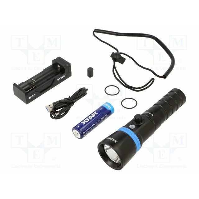 Torch: LED; IPX8; 1600lm; L: 168mm