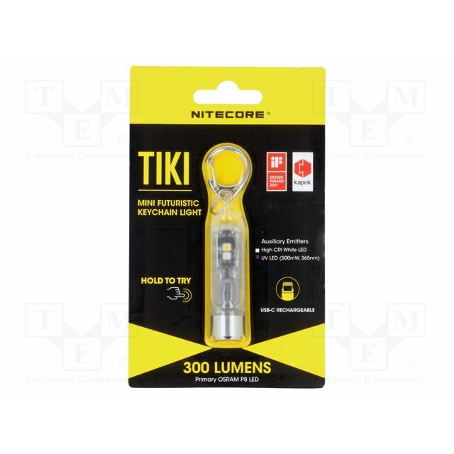 NITECORE Torch: LED keyring; IP66; 1lm