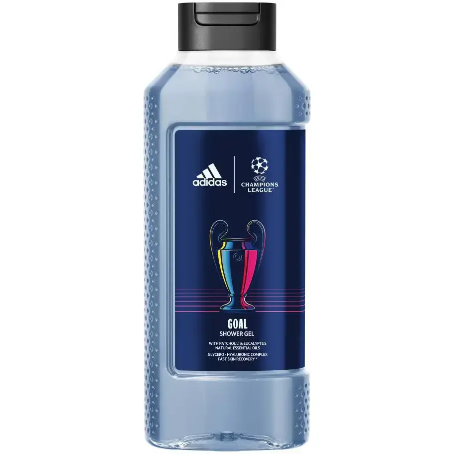 Adidas, Champions League Goal, Hydration, Shower
