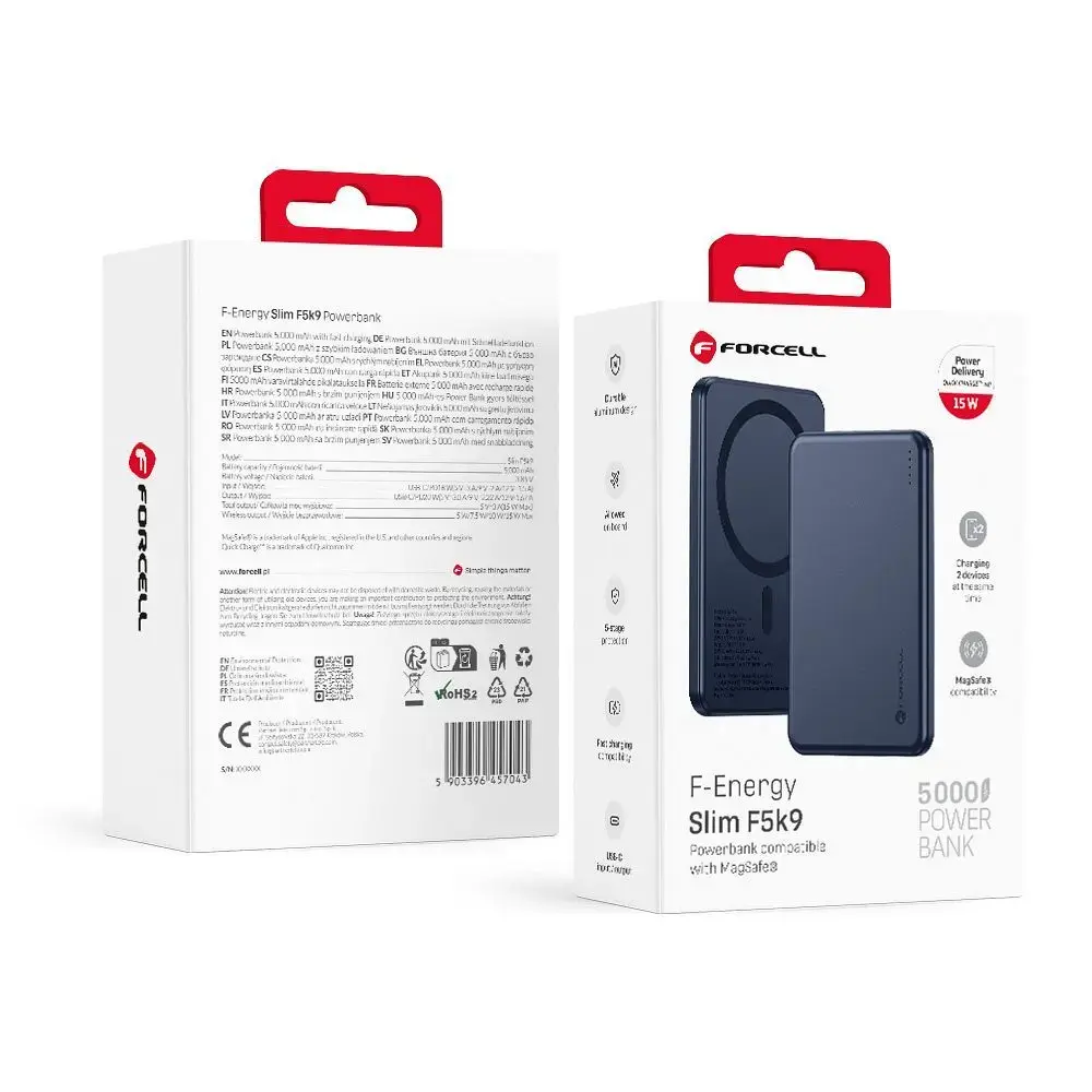 Powerbank compatible with MagSafe Forcell F-Energy