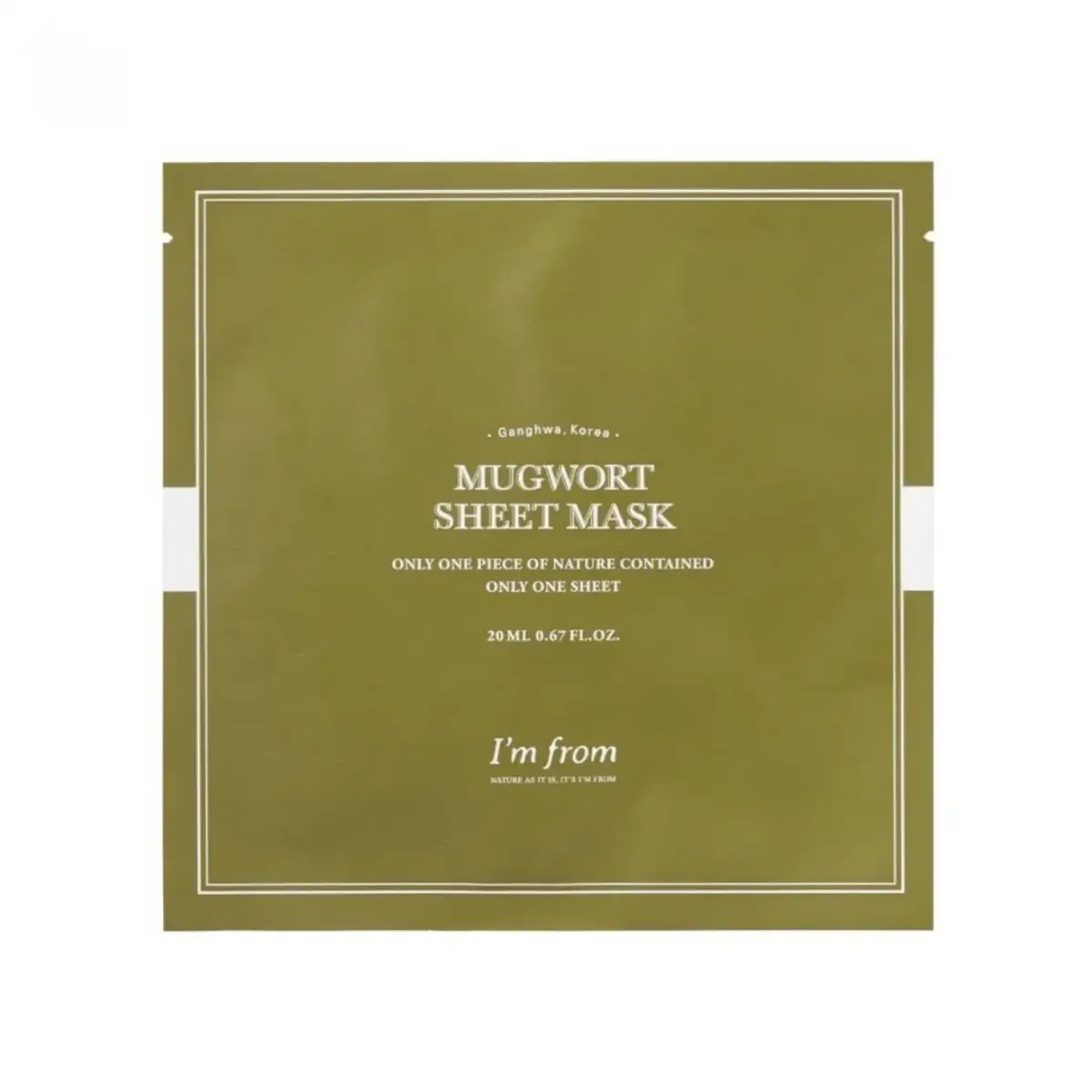 I`m From, Mugwort, Revitalizing, Hydrating, Sheet