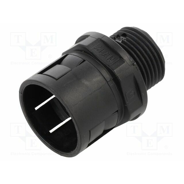 Straight terminal connector; polyamide 6; HSSV