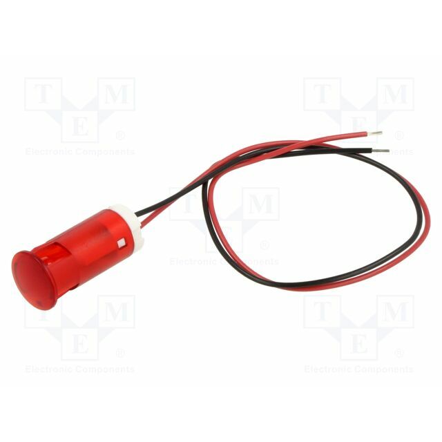 APEM Indicator: LED; flat; red; Ø12mm