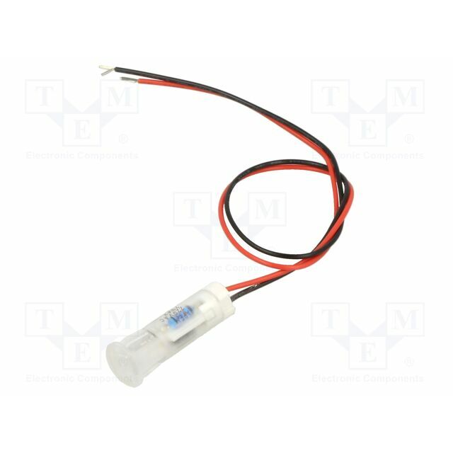 APEM Indicator: LED; flat; white; Ø8mm