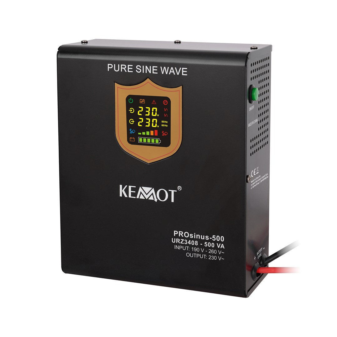 KEMOT 500VA/300W 12V/230VAC Nepārtrauktās barošanas bloks