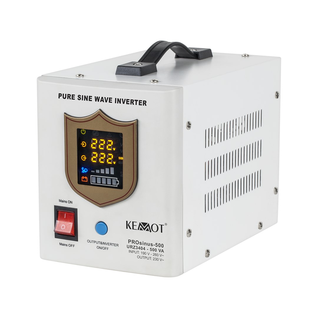 KEMOT 500VA/300W 12V/230VAC Nepārtrauktās barošanas bloks