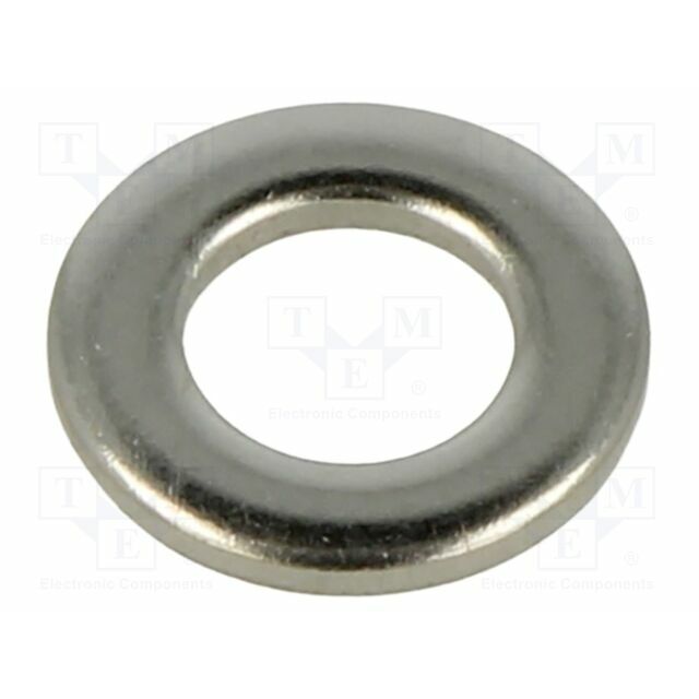 Washer; round; h=1mm; M5; D=10mm; A4