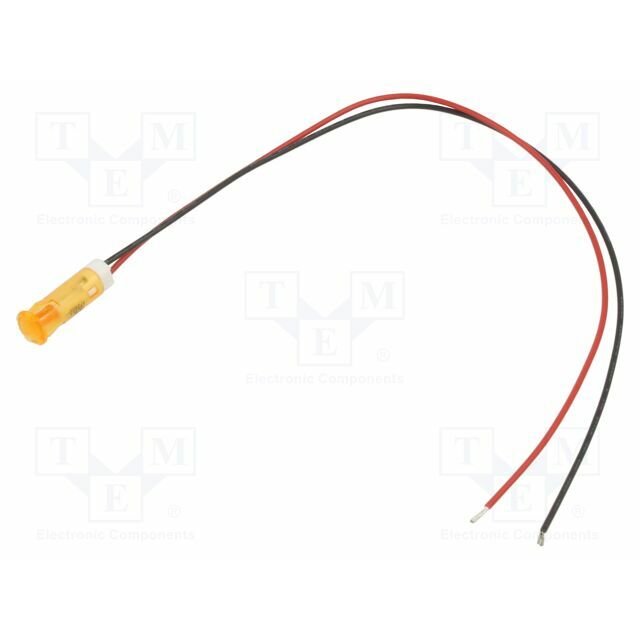 APEM Indicator: LED; flat; orange; Ø6mm