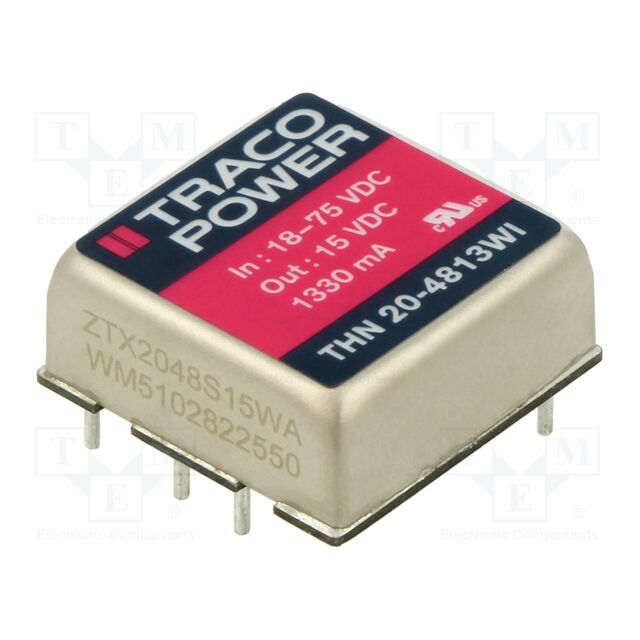 TRACO POWER Converter: DC/DC; 20W; Uin: