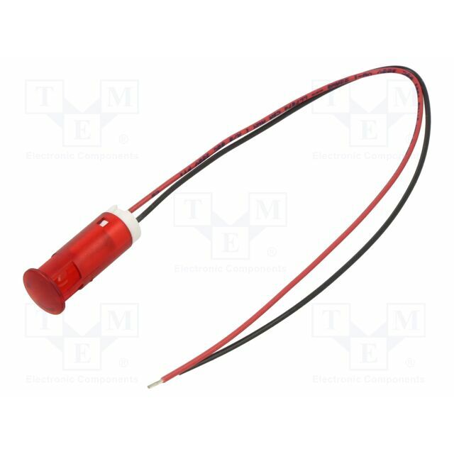 APEM Indicator: LED; flat; red; Ø10mm