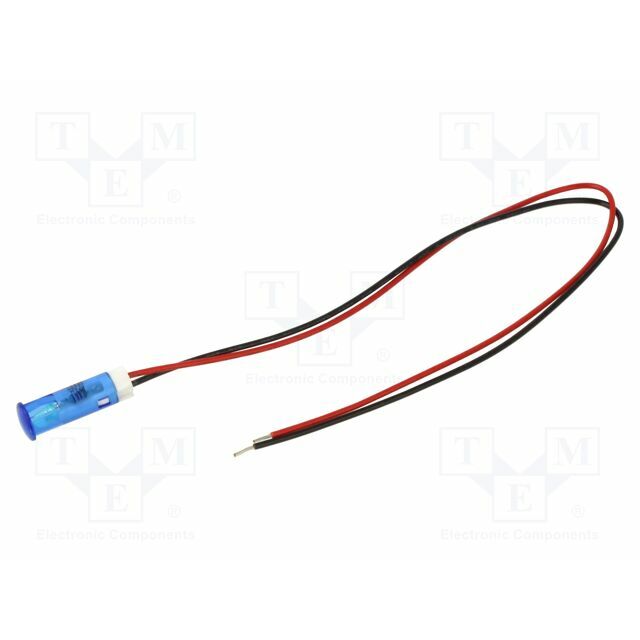 APEM Indicator: LED; flat; blue; Ø6mm