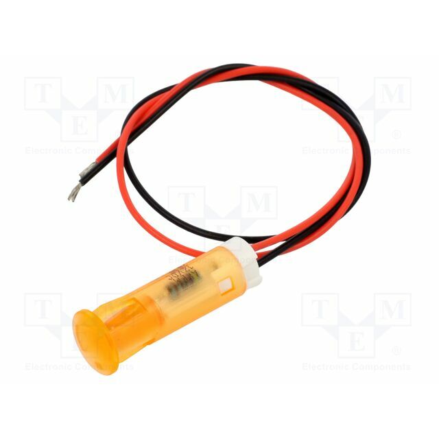 APEM Indicator: LED; flat; orange; Ø8mm