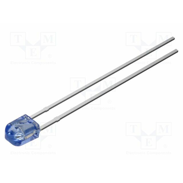 OPTOSUPPLY LED; blue; 1560mcd; 70/50°; Front: