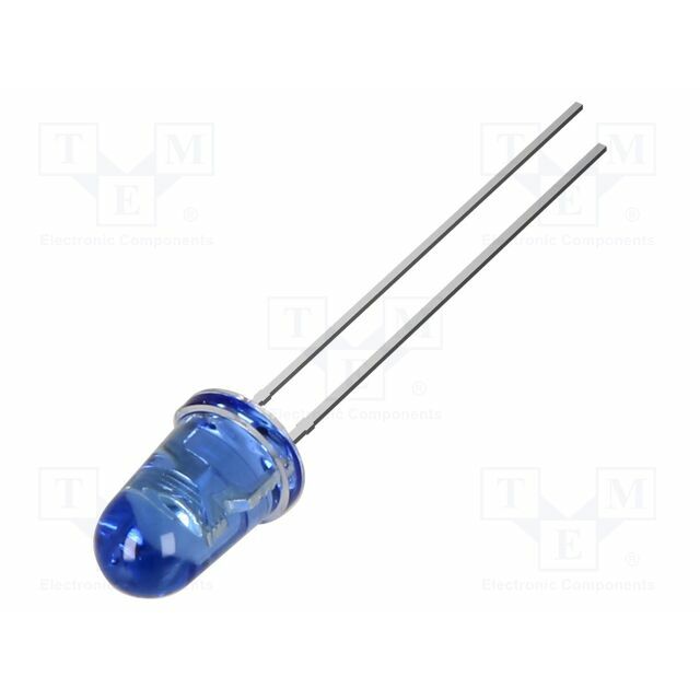 OPTOSUPPLY LED; blue; 5mm; 5800mcd; 30°